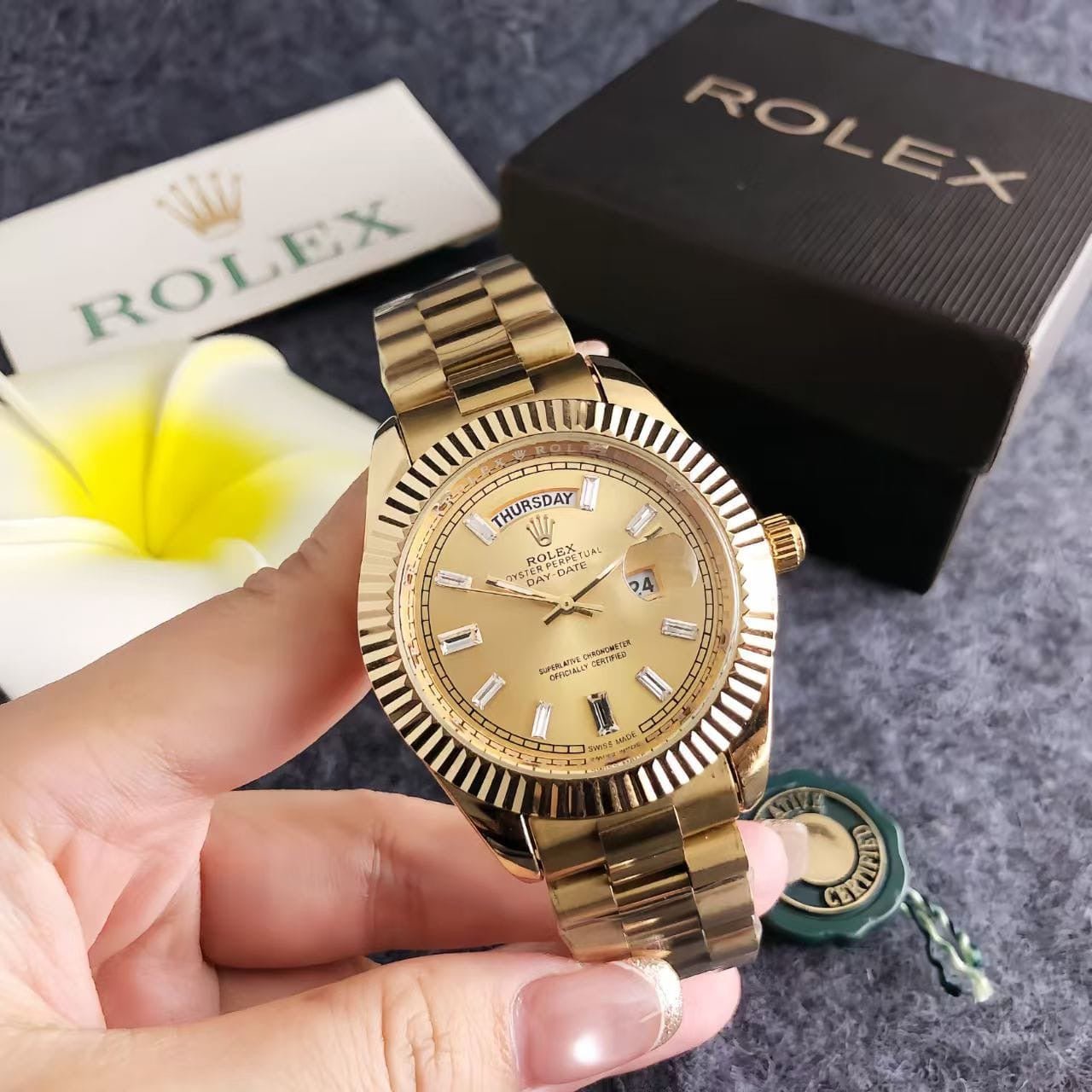 Reloj Clásico Dorado de Acero Automático | FS Relojes - FS Relojes