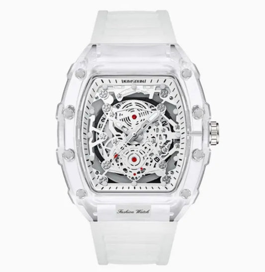 Reloj Esqueleto Blanco | Elegancia Minimalista - FS Relojes